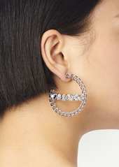 Marc Jacobs chain hoop earrings