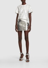 Marc Jacobs Puffy Faux Leather Mini Skirt