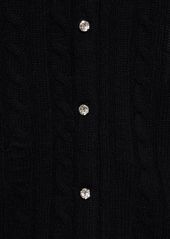 Marc Jacobs Shrunken Cashmere Blend Cable Cardigan