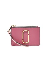 Marc Jacobs Small The Snapshot Zip Leather Card Case