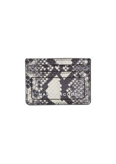 Marc Jacobs Snakeskin-Embossed Leather Card Case