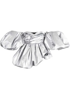 Marc Jacobs Bubble metallic-finish top