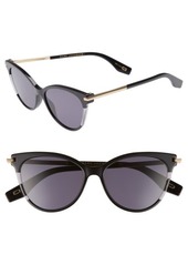 The Marc Jacobs 55mm Cat Eye Sunglasses in Black at Nordstrom