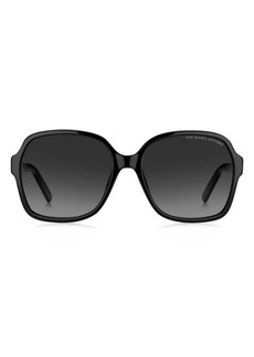 Marc Jacobs 57mm Gradient Square Sunglasses