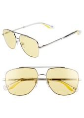 Marc Jacobs 58mm Navigator Sunglasses in Pale/Yellow at Nordstrom