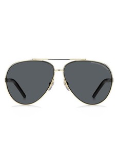 The Marc Jacobs 62mm Gradient Oversize Aviator Sunglasses
