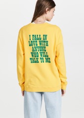 The Marc Jacobs x Peanuts I Fall in Love Crew Sweatshirt