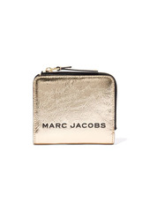 Marc Jacobs The Metallic bold mini compact zip wallet