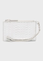 Marc Jacobs The Monogram Metallic Top Zip Wristlet Wallet