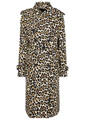 Marc Jacobs The Trench leopard-print denim coat