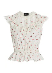Marc Jacobs The Victorian Cherry Print Top