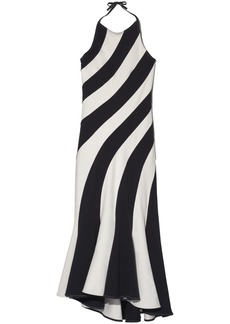 Marc Jacobs Wave striped halterneck dress