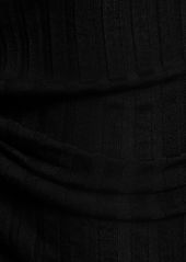 Marc Jacobs Twist Fine Ribbed Wool Dress