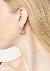 Marc Jacobs enamel flat hoop earrings