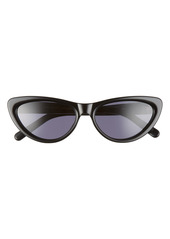 The Marc Jacobs 55mm Cat Eye Sunglasses in Black/Grey Blue at Nordstrom