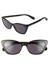 The Marc Jacobs 56mm Cat Eye Sunglasses in Black at Nordstrom