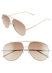 The Marc Jacobs 59mm Gradient Aviator Sunglasses in Gold Copper/Blue at Nordstrom