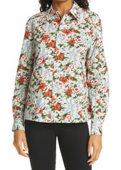 The Marc Jacobs The Print Floral Cotton Shirt in Multi at Nordstrom