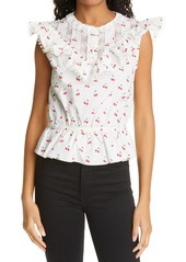 The Marc Jacobs The Victorian Top in Ivory/Red at Nordstrom