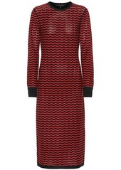 Marc Jacobs Zigzag stripe merino wool dress