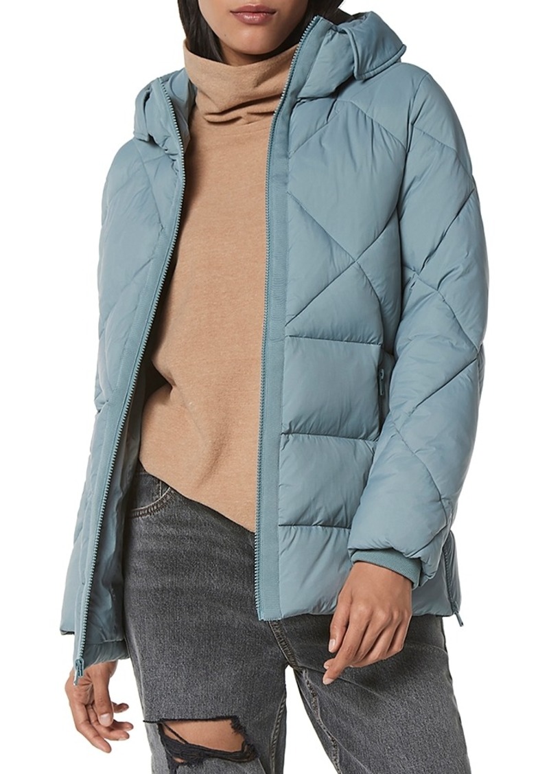 Andrew Marc New York Kalypso Powder Touch Puffer Hooded Coat