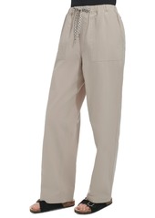 Marc New York Andrew Marc Sport Women's Cotton Relaxed Straight-Leg Pants - Dove