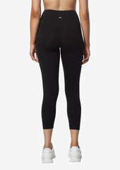 Marc New York Andrew Marc Sport Women's High Rise 7/8 Leggings with Pockets - Black