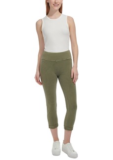 Marc New York Andrew Marc Sport Women's High-Rise Cuffed Pull-On Pants - Green