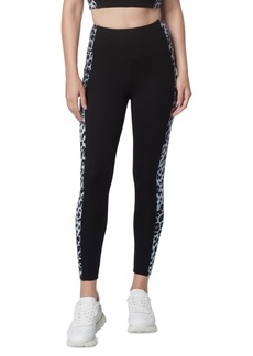 Marc New York Andrew Marc Sport Women's Printed 7/8 Leggings - Black, Gray Leopard