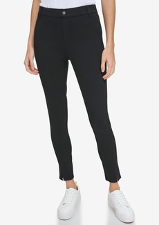 Marc New York Andrew Marc Sport Women's Pull On Ponte Pants with Twisted Seams - Black