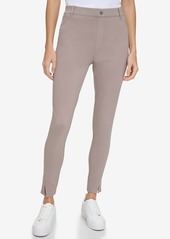 Marc New York Andrew Marc Sport Women's Pull On Ponte Pants with Twisted Seams - Taupe