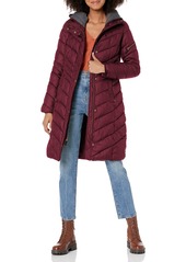 Marc New York by Andrew Marc Women's Odessa Slim Long Synthetic Down Jacket