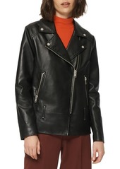 Marc New York Elongated Leather Moto Jacket