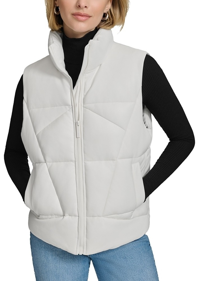 Marc New York Faux Leather Puffer Vest