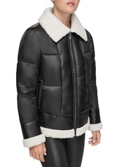 Marc New York Faux Shearling Trimmed Jacket