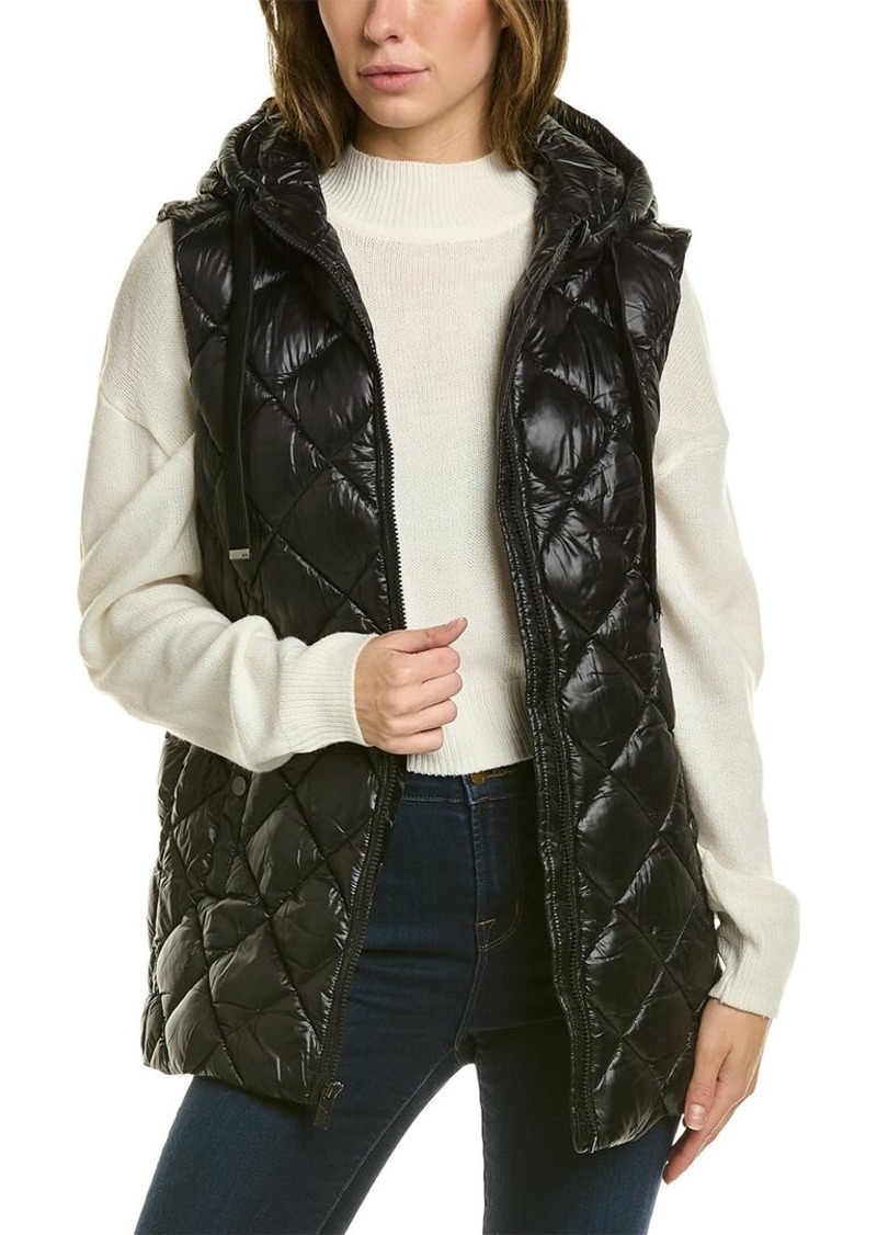 Marc New York Longline Quilted Zip Front Vest