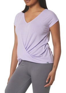 Marc New York Performance Overlapping Front Cap Sleeve Shirt in Wisteria at Nordstrom Rack