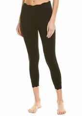 Marc New York Performance Women's Cotton Spandex 7/8th Legging with Scallop Edge Detail