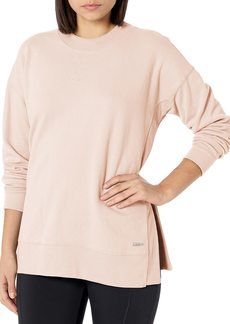 Andrew Marc Women's Cozy Fleece L/S Vented Pullover with Rib
