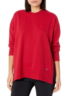 Marc New York Performance Women's Cozy Fleece L/S Vented Pullover with Rib