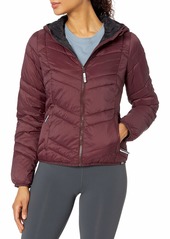 Marc New York Performance Women's Packable Hooded Jacket with Contrast Lining