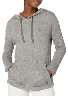 Marc New York Performance Women's Plus Size Sparkle Terry Hooded Pullover