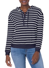 Marc New York Performance Women's Stripe French Terry Long Sleeve Pullover