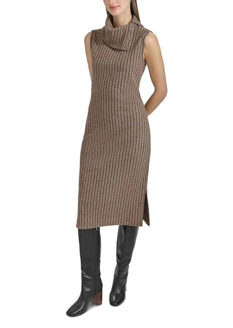 Marc New York Sleeveless Rib Knit Sweater Dress