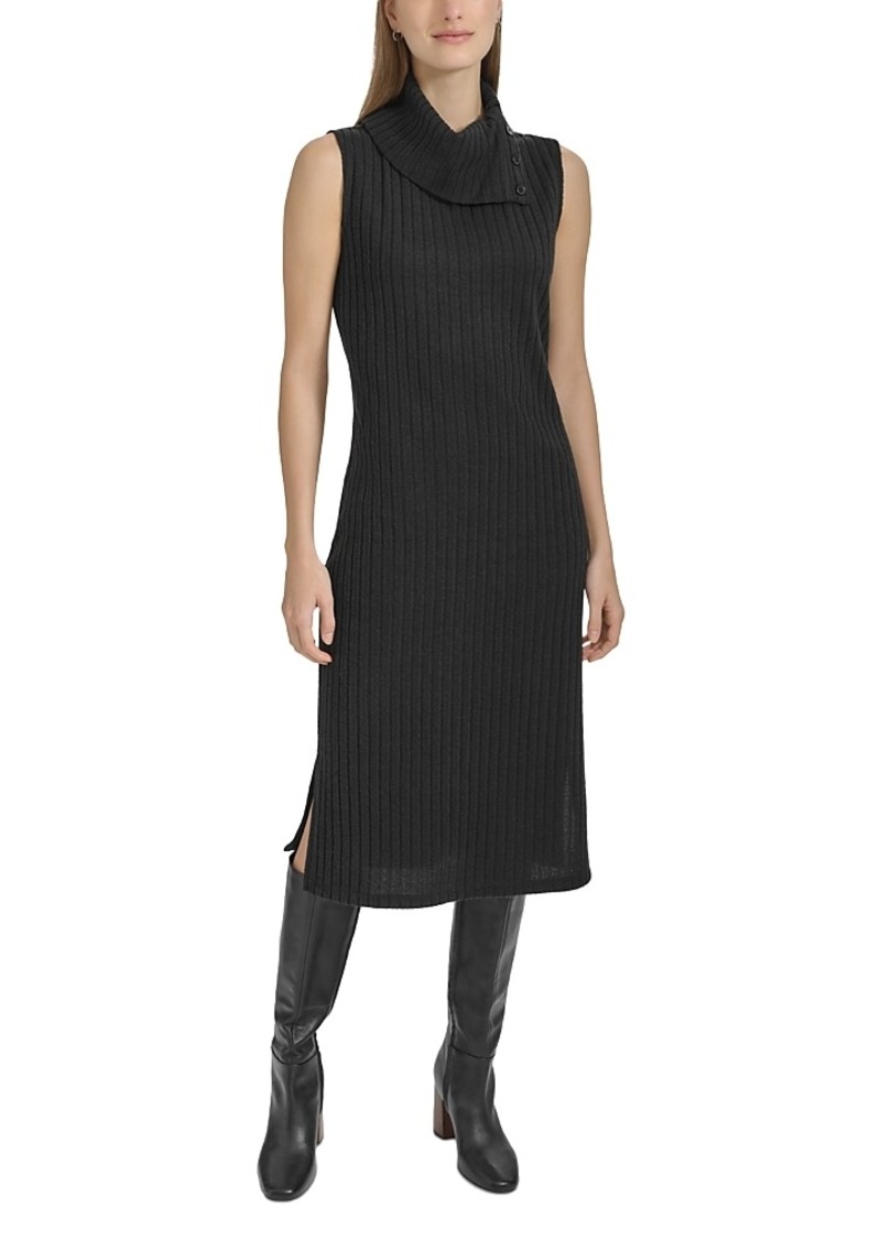 Marc New York Sleeveless Rib Knit Sweater Dress