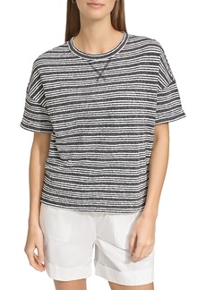 Marc New York Striped Dropped Shoulder Tee