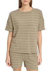 Marc New York Striped Dropped Shoulder Tee