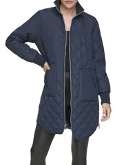 Marc New York womens Andrew Marc Quilted Longline Jacket, L