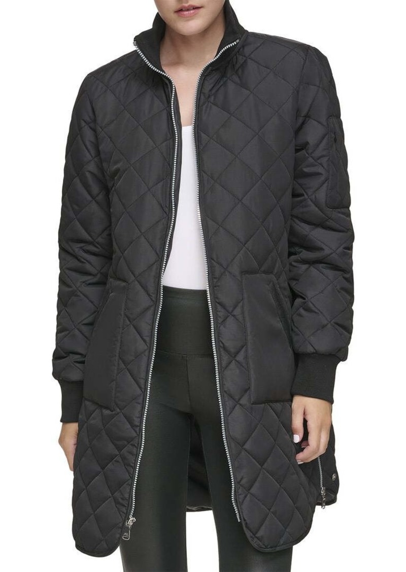 Marc New York womens Andrew Marc Quilted Longline Jacket, M