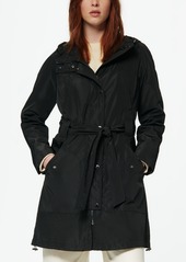 Marc New York Women's Belted Poly Trench Rain Coat